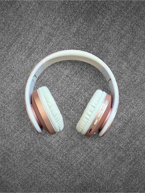 Rose Gold Mkay Wireless Over‑Ear Headphones With Case